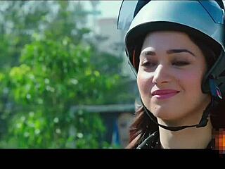 tamanna flaunts legs in tight shorts teasing every curve
