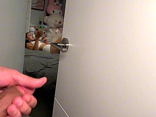 caught you jerking off babe, now deepthroat and swallow my cum!