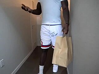 ebony slut mena carlisle gulps stepbro's monster cock down her throat