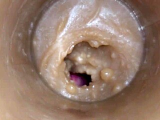 extreme closeup pussy toy camera injects huge sperm creampie 4k