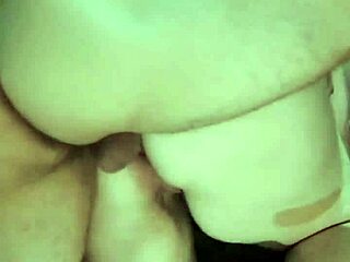 pregnant brunette wife rides juicy swollen pussy cowgirl creampie orgasm on muscular hubby