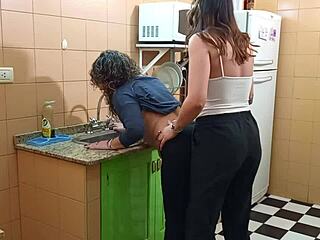 every visit from neighbor ends in wet lesbian pussy fingering