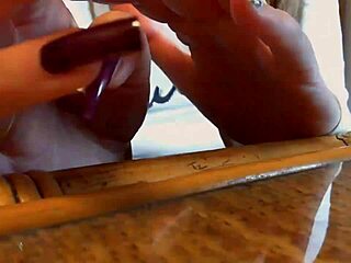 sexy italian long nails tease in relaxing asmr video