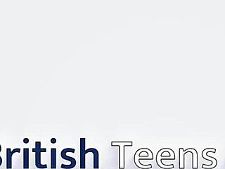 oiled teen stretches anal tight with footjob tease