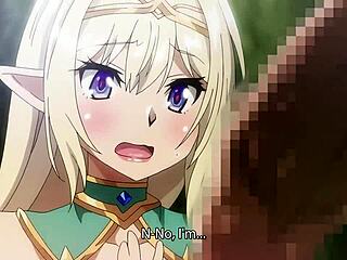 Suggestive Elf Teases Big Tits in Fantasy 3some