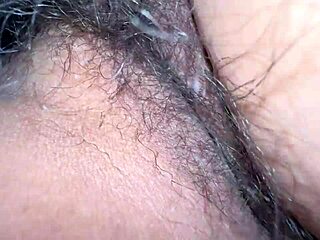 horny desi indian milf rubs hairy wet pussy closeup frenzy!