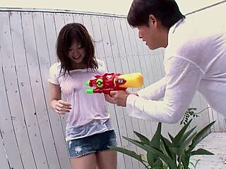 big tits babe tricked into creampie defloration ride