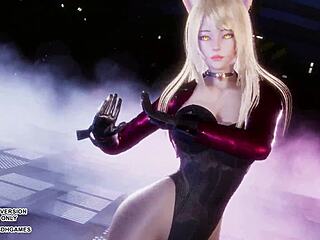 Watch Ahri's sexy Kpop dance in League hentai MMD uncensored
