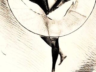 Lost in waves of desire from vintage erotic art passion