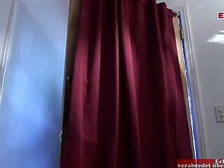 BBC WAY TOO HUGE For Brunette Natural Tits Slut!