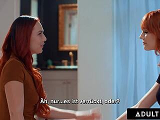 aidra fox tempts kenna james into steamy lesbian passion