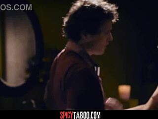 Brunette Girlfriend Sneaks Hardcore Ride on Boyfriend's Cock