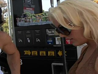 sultry blonde milf fucked cum-covered in fishnets