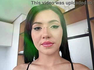 Rubi Torres moans in goth ecstasy from bbc anal pounding