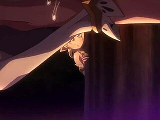 Suggestive Elf Teases Big Tits in Fantasy 3some