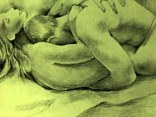 Lost in waves of desire from vintage erotic art passion