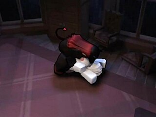 Trans Slut Devours Huge Cock Boldly