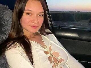 best friend's girl sucks dick for cash in car—what a cheap slut