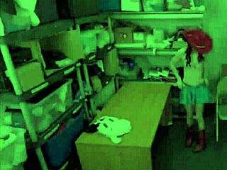 Skinny Brunette Cowgirl Teen Shoplifter Strips For Tony Rubino Fuck