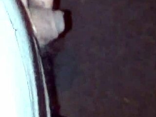 Peeing boldly on quiet street corner