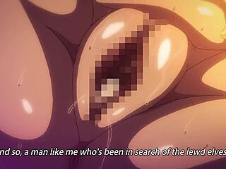 Suggestive Elf Teases Big Tits in Fantasy 3some