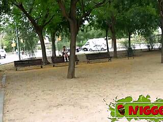 tight argentine redhead ammy BENDS OVER for MONSTER COCK outdoors