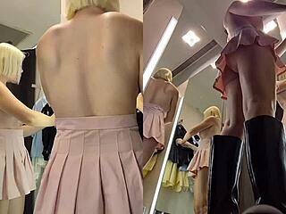 hidden cam fitting room juicy pussy upskirt