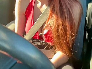 artemisia love flashes big tits hard nipples long car ride!