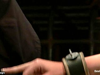 Redhead Slave Gags in Neck-Trapped Bondage Torment