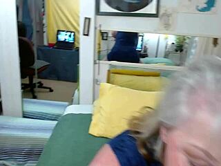 hey luke check out this curvy blue haired granny in wet panties fingering her hairy pussy