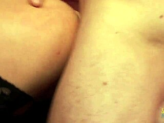 Nerdy Gothic Milf Anal Creampie in Fishnets Stockings