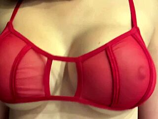 Italian milf artemisia love flaunts juicy big tits in sexy red bra
