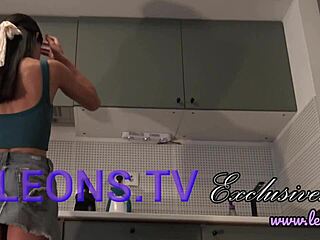 Petite Coeds Flash Ass and Pussy in Shared Apartment