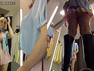 hidden cam fitting room juicy pussy upskirt