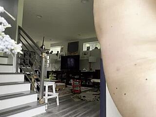 narrating public doorway flashing with big tits and ass