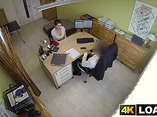 Busty Office Babe Takes Monster Cock Deep in Anal Pound