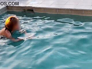 Curvy mature flashes huge tits publicly at beach