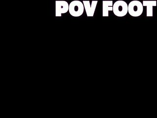 worship these wrinkled mature feet up close in pov