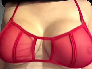 Italian milf artemisia love flaunts juicy big tits in sexy red bra