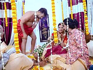 Sudipa's Wedding Night Gangbang with Five Husbands Full Fuck Fest!