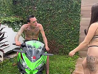 brazilian bodybuilder anal sex on motorcycle big natural tits