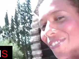 sexy mulatta pussy and ass pounded outdoors cowgirl style 🔥🍑