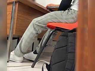 Hot mexican mature teacher calls student for classroom public sex behind door