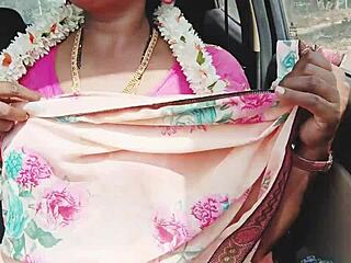 Desi sexy aunty car sex dirty talk romantic indian passion