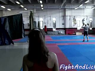 Amateur Lezzies Wrestle Scissor Pussies in Hot Catfight