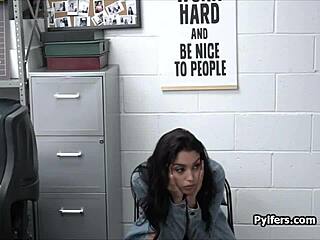 Stealing Latina Teen Meets Guard's Massive Cock