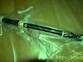 Japanese girl sniffs and spits saliva on man's nose