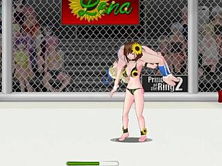 princess ring 2: mimi vs lena in lesbian wrestling catfight
