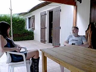 colombian housekeeper's anal squirt threesome with producer tempts boundaries