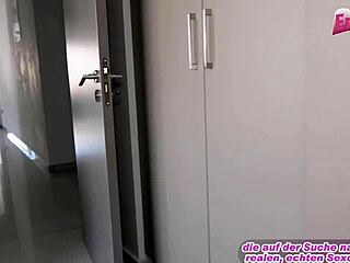 skinny german latina tourist enjoys steamy vacation desk sex